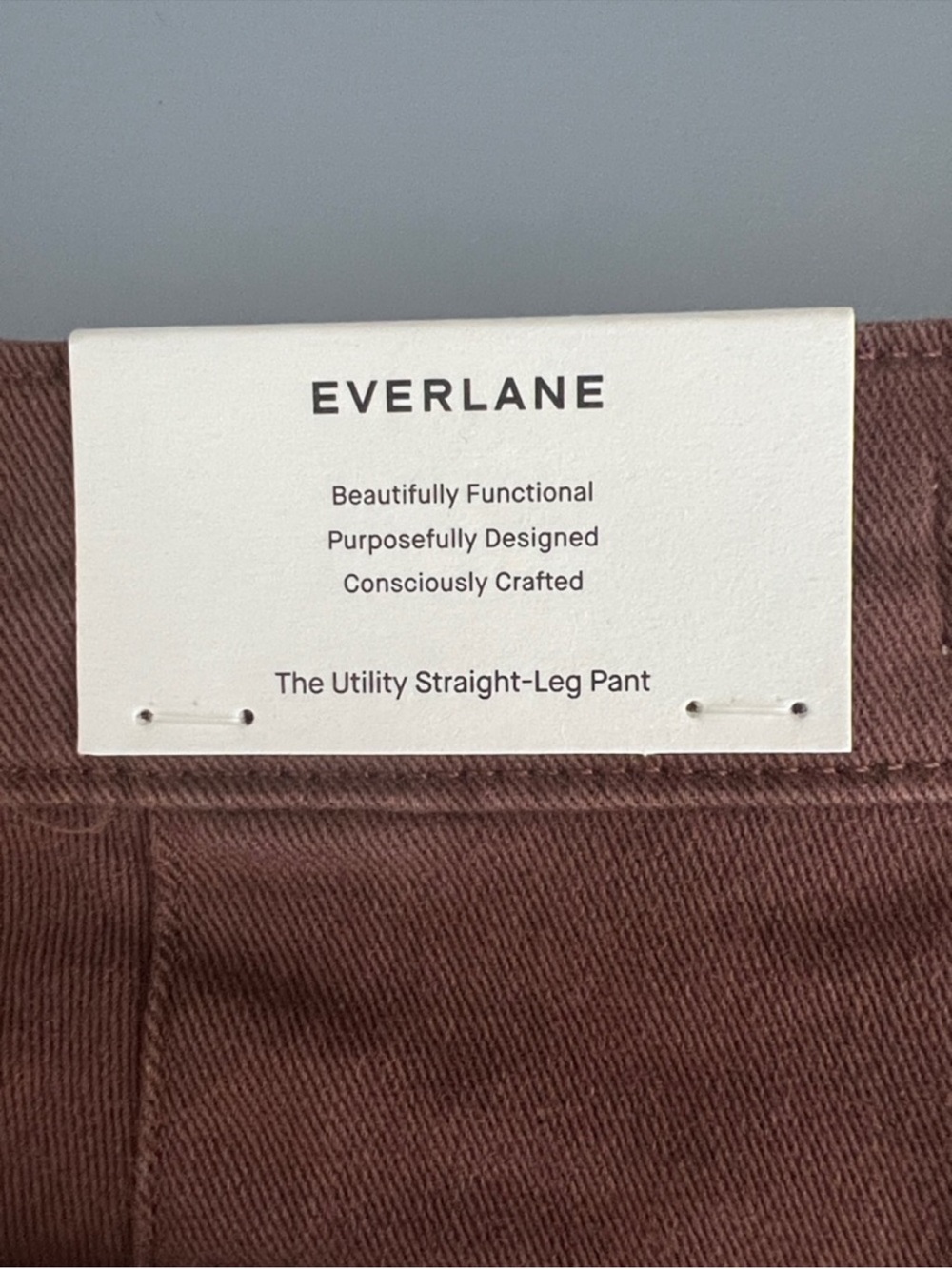 New Everlane THE UTILITY STRAIGHT-LEG PANT in Rosewood Size 6L - Picture 5 of 14